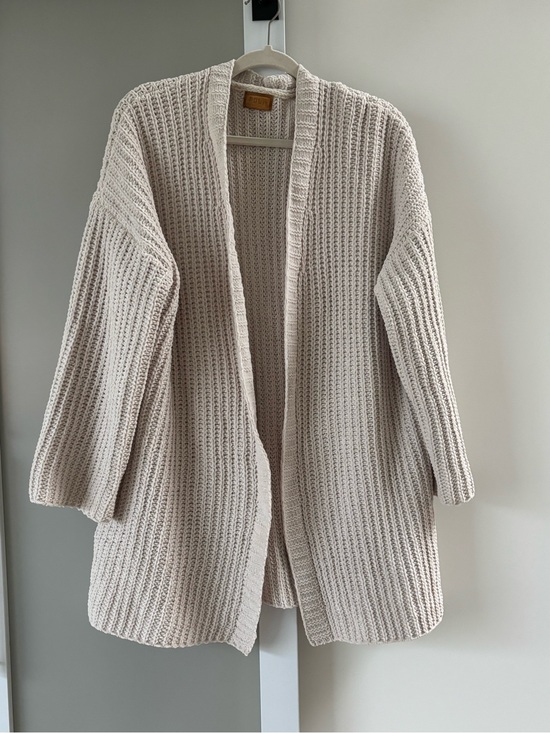 POL Sweaters - POL Open-Front Chunky Knit Cardigan in Cream